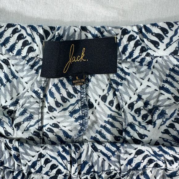 Jack Women's SZ L High Waisted elastic shorts Toy Soldier Print Navy Blue - Picture 11 of 11